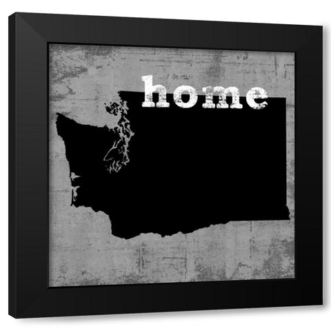 WashingtonÂ  Black Modern Wood Framed Art Print by Wilson, Luke