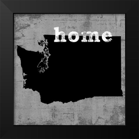 WashingtonÂ  Black Modern Wood Framed Art Print by Wilson, Luke