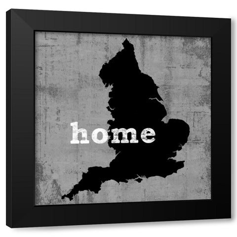 England Black Modern Wood Framed Art Print by Wilson, Luke
