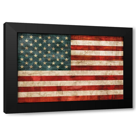 Allegiance Black Modern Wood Framed Art Print by Wilson, Luke