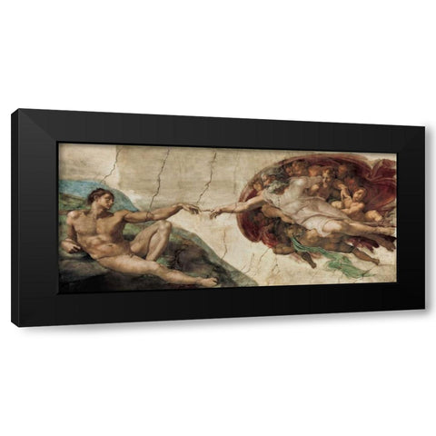 Creazione di Adamo Black Modern Wood Framed Art Print with Double Matting by Michelangelo