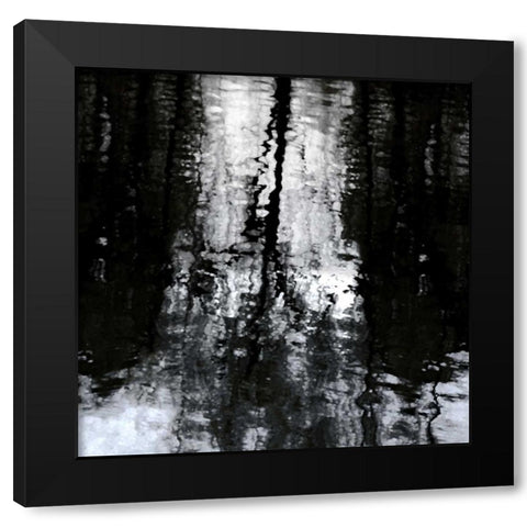 Reflective Black Modern Wood Framed Art Print by Barrett, Michael