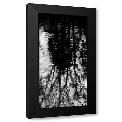 Reflecting Triptych I Black Modern Wood Framed Art Print with Double Matting by Barrett, Michael