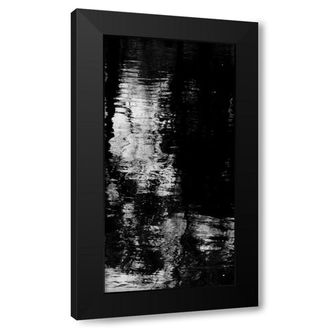 Reflecting Triptych III Black Modern Wood Framed Art Print with Double Matting by Barrett, Michael
