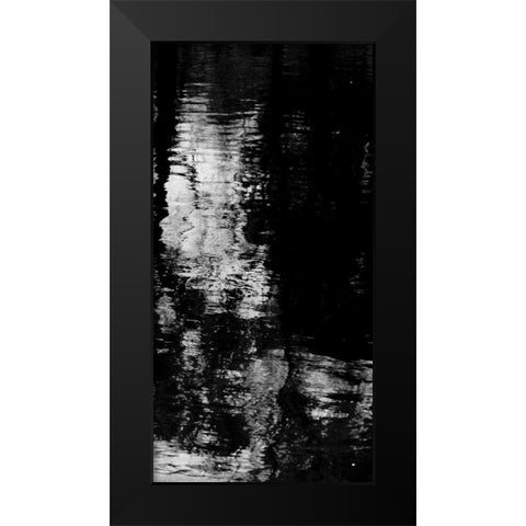 Reflecting Triptych III Black Modern Wood Framed Art Print by Barrett, Michael