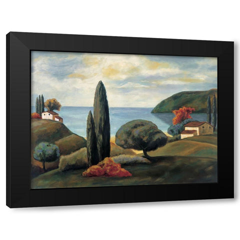 Bay View II Black Modern Wood Framed Art Print with Double Matting by Cooper, Michael