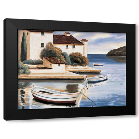 Lake Villa I Black Modern Wood Framed Art Print by Cooper, Michael