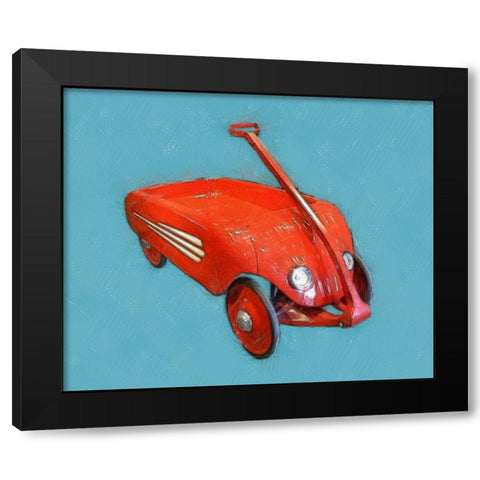 Old Wagon Black Modern Wood Framed Art Print by Calkins, Michelle