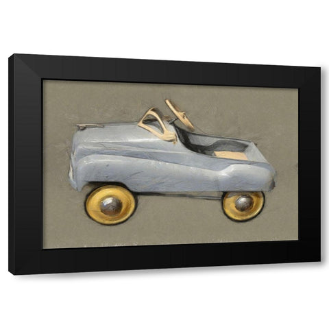 Antique Pedal Car Black Modern Wood Framed Art Print by Calkins, Michelle
