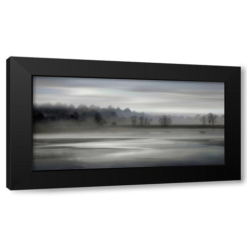 Rising Black Modern Wood Framed Art Print with Double Matting by Clark, Madeline