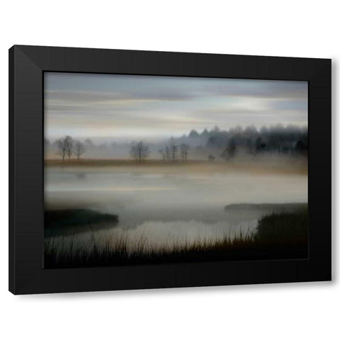 Early Morning Black Modern Wood Framed Art Print by Clark, Madeline