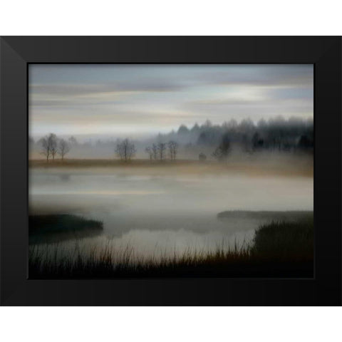 Early Morning Black Modern Wood Framed Art Print by Clark, Madeline