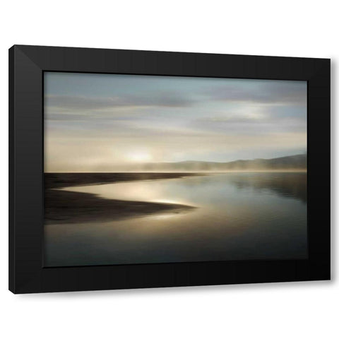 First Light Black Modern Wood Framed Art Print with Double Matting by Clark, Madeline