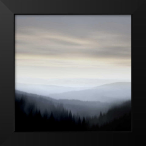 Mountain Vista I Black Modern Wood Framed Art Print by Clark, Madeline