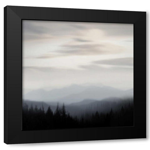 Mountain Vista II Black Modern Wood Framed Art Print by Clark, Madeline