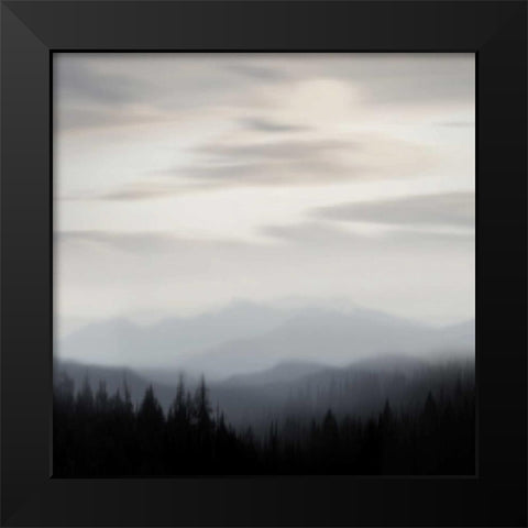 Mountain Vista II Black Modern Wood Framed Art Print by Clark, Madeline