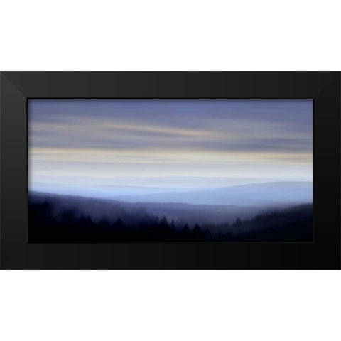 Panorama I Black Modern Wood Framed Art Print by Clark, Madeline