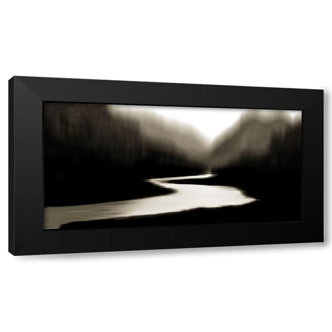 River at Day Break I Black Modern Wood Framed Art Print with Double Matting by Clark, Madeline