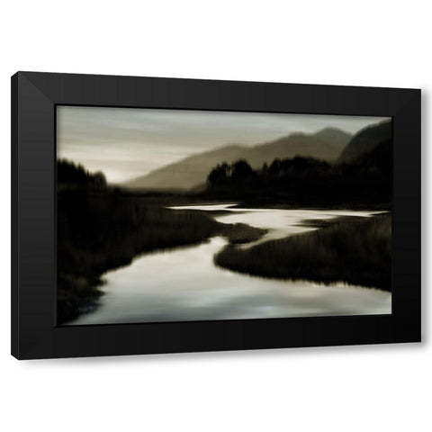 River at Day Break II Black Modern Wood Framed Art Print with Double Matting by Clark, Madeline