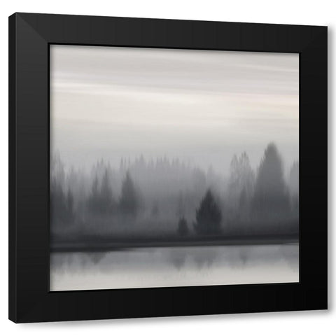 At Dawn Neutral I Black Modern Wood Framed Art Print by Clark, Madeline
