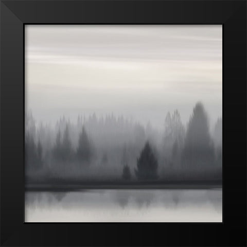 At Dawn Neutral I Black Modern Wood Framed Art Print by Clark, Madeline
