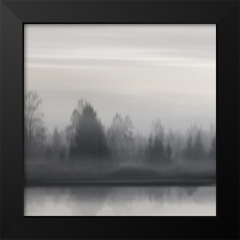 At Dawn Neutral II Black Modern Wood Framed Art Print by Clark, Madeline