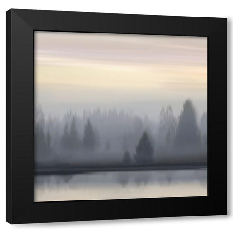 At Dawn Soft Sky I Black Modern Wood Framed Art Print with Double Matting by Clark, Madeline