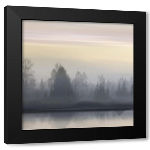 At Dawn Soft Sky II Black Modern Wood Framed Art Print by Clark, Madeline