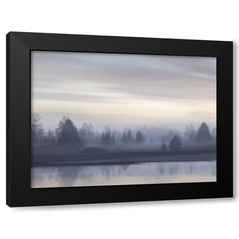 First Light III Black Modern Wood Framed Art Print with Double Matting by Clark, Madeline