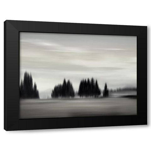 New Day Neutral Black Modern Wood Framed Art Print with Double Matting by Clark, Madeline