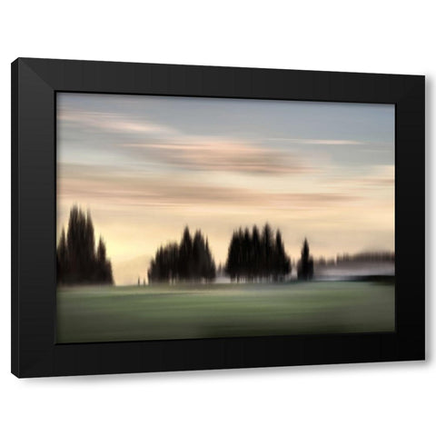 New Day Soft Black Modern Wood Framed Art Print by Clark, Madeline