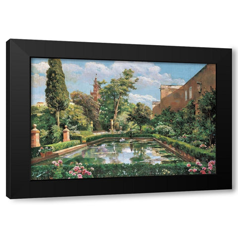 A spanish  afternoon Black Modern Wood Framed Art Print with Double Matting by Y Rodriquez, Manuel Garcia