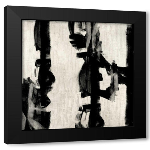 Here and Now I Black Modern Wood Framed Art Print with Double Matting by Hansen, Max