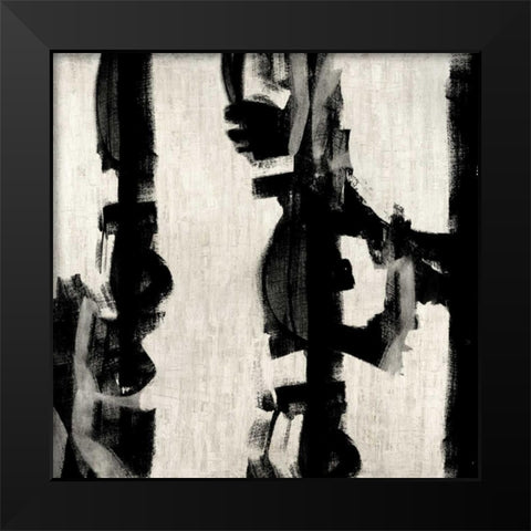 Here and Now I Black Modern Wood Framed Art Print by Hansen, Max