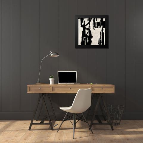 Here and Now II Black Modern Wood Framed Art Print by Hansen, Max