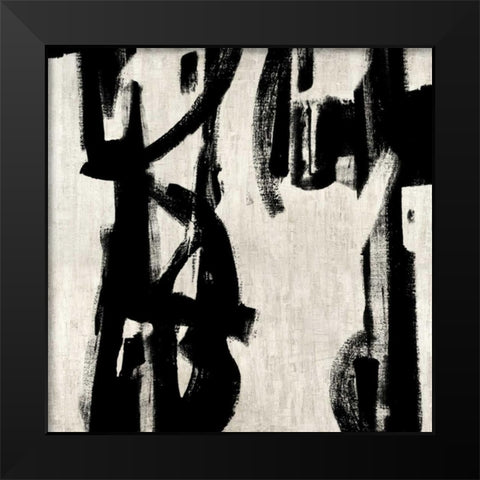 Here and Now II Black Modern Wood Framed Art Print by Hansen, Max