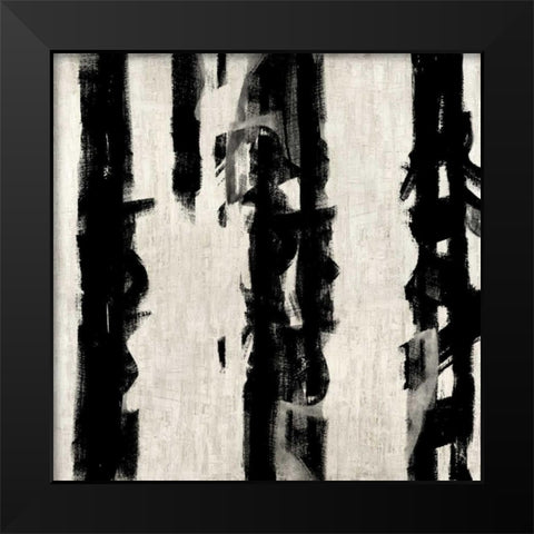 Here and Now III Black Modern Wood Framed Art Print by Hansen, Max