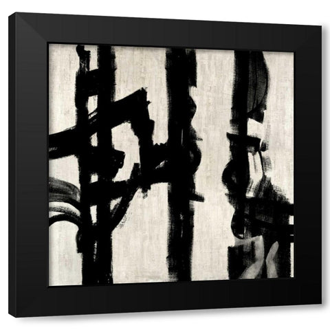 Here and Now IV Black Modern Wood Framed Art Print by Hansen, Max