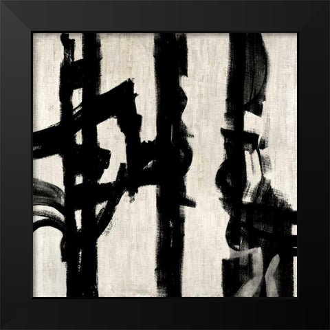 Here and Now IV Black Modern Wood Framed Art Print by Hansen, Max