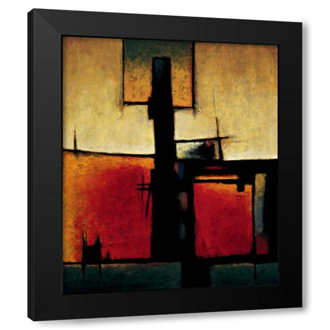 On the Edge II Black Modern Wood Framed Art Print with Double Matting by Hansen, Max