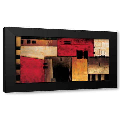 On the Horizon Black Modern Wood Framed Art Print with Double Matting by Hansen, Max