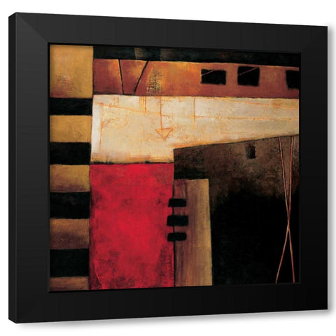 Destination II Black Modern Wood Framed Art Print with Double Matting by Hansen, Max