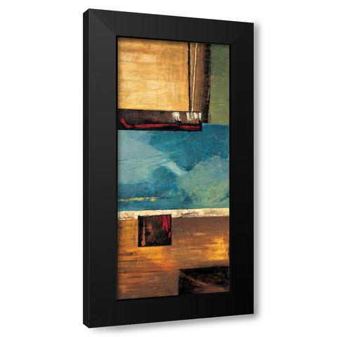 A World View I Black Modern Wood Framed Art Print with Double Matting by Hansen, Max