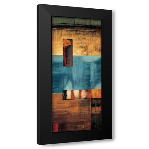 A World View II Black Modern Wood Framed Art Print with Double Matting by Hansen, Max