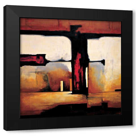Internal Affairs II Black Modern Wood Framed Art Print with Double Matting by Hansen, Max