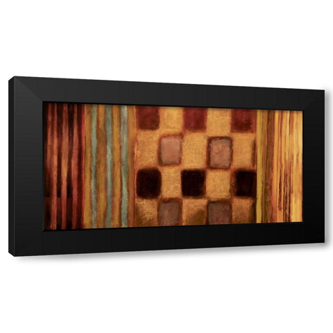 Afterglow Black Modern Wood Framed Art Print with Double Matting by Hansen, Max