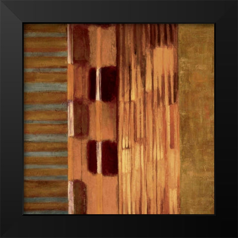 Juxtapose I Black Modern Wood Framed Art Print by Hansen, Max