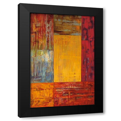 Impronta I Black Modern Wood Framed Art Print by Hansen, Max