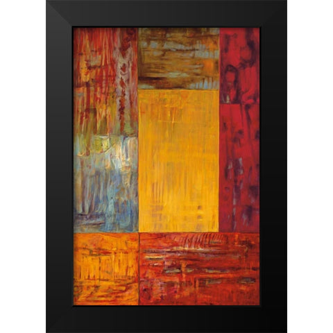 Impronta I Black Modern Wood Framed Art Print by Hansen, Max