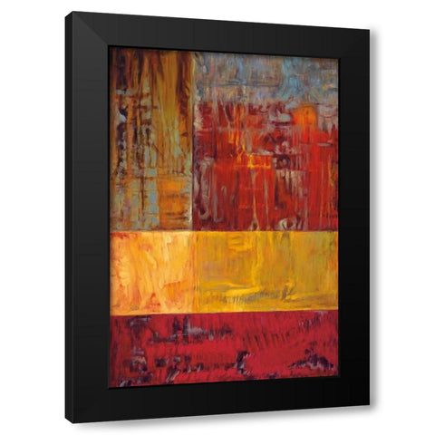 Impronta II Black Modern Wood Framed Art Print with Double Matting by Hansen, Max